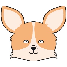 チワワのアイコン(レッド)