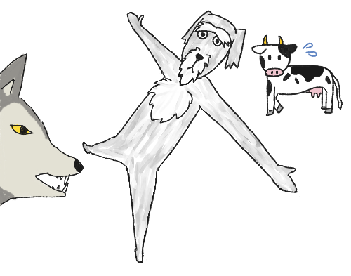 アイリッシュ・ウルフハウンドは狼やキツネなどから家畜を守った