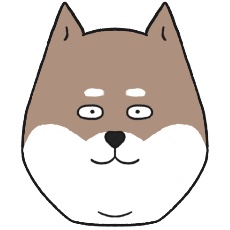 柴犬のアイコン（胡麻柴）