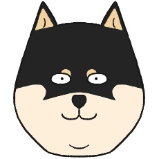 柴犬のアイコン（黒柴）