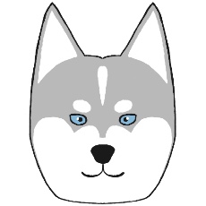 シベリアンハスキーのアイコン