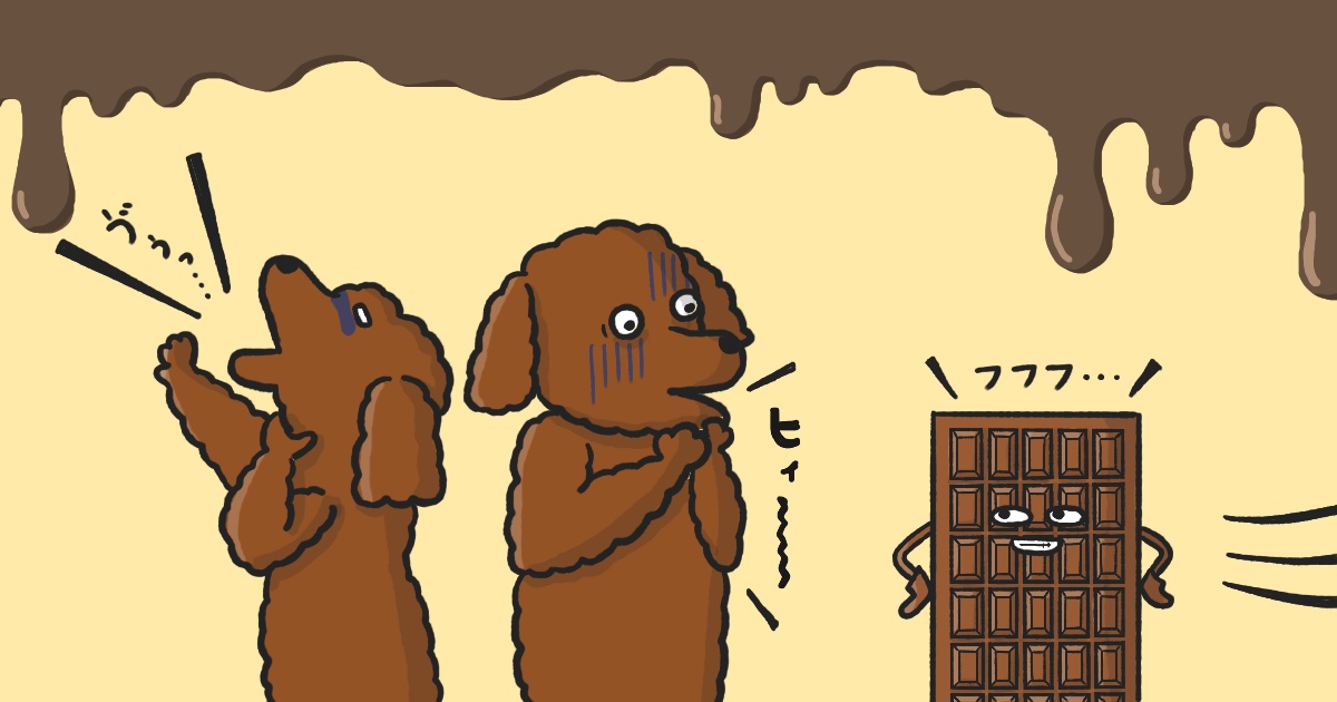犬がチョコレートを食べたらどうなる？